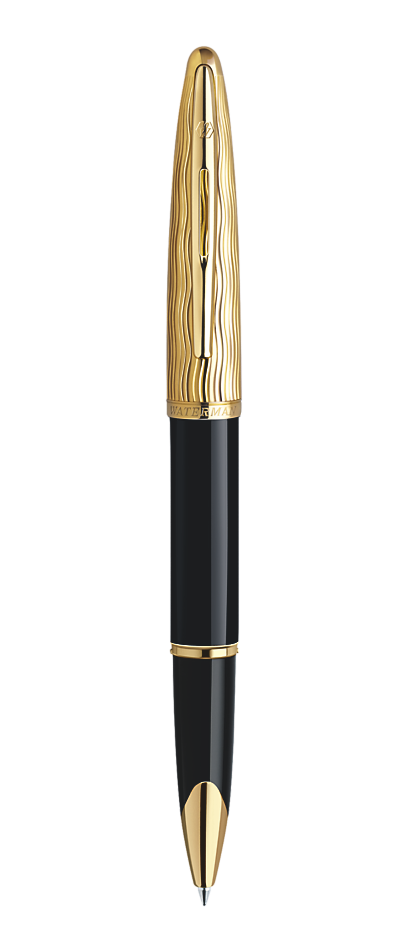 Bút dạ Waterman Essential black nắp vàng cài vàng